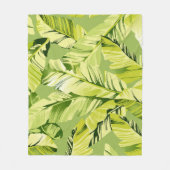 Bananenbladeren 5 fleece deken (Voorkant)