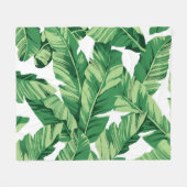 Bananenbladeren Fleece Deken (Voorkant (Horizontaal))
