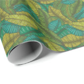 Bananenbladeren: met de hand getekend botanisch cadeaupapier (Rol Hoek)