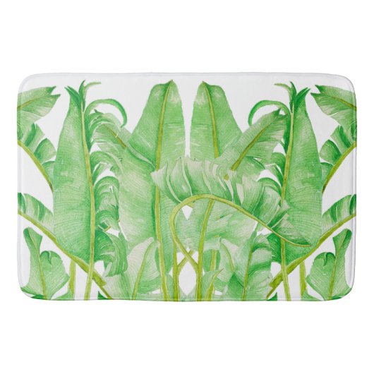 Bananenbladeren op een badmat (Voorkant)