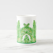 Bananenbladeren op een Bone China-Mok Porselein Kop (Voorkant)