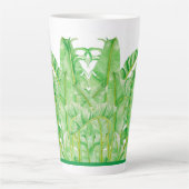 Bananenbladeren op een grote latte Mok (Voorkant)