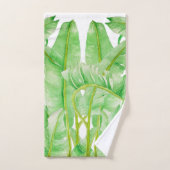Bananenbladeren op een handdoekset bad handdoek (Handdoek)