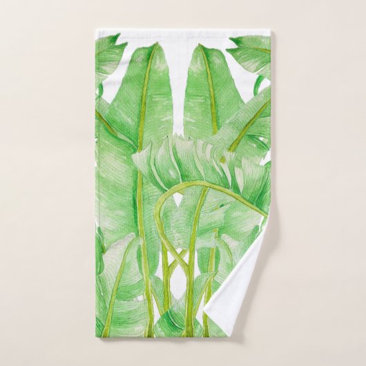 Bananenbladeren op een handdoekset bad handdoek (Handdoek)