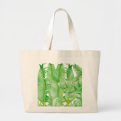 Bananenbladeren op een Jumbo Bag Grote Tote Bag (Voorkant)