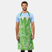 Bananenbladeren op een Schort (Gedragen)