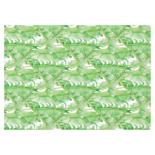 Bananenbladeren op een tafelkleed (Voorkant (Horizontaal))