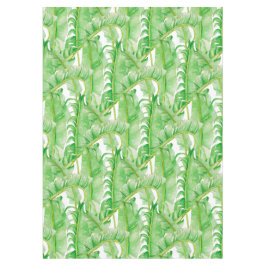 Bananenbladeren op een tafelkleed