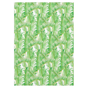 Bananenbladeren op een tafelkleed