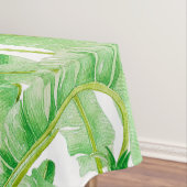 Bananenbladeren op een tafelkleed (Voorbeeld)