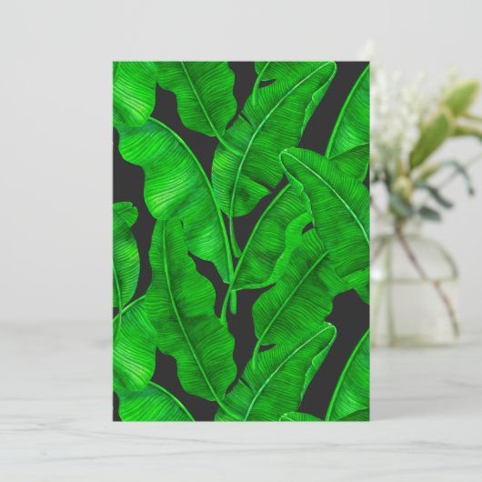 Bananenbladeren patroon (Staand voorkant)