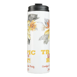 Bananenbladeren Tropic als het heet is! Meisje-avo Thermosbeker