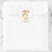 Bananenbladeren Tropic zoals het heet is! Bachelor Ronde Sticker (Tas)