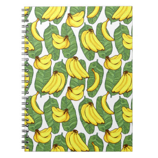 Bananenbladeren: tropisch fruitpatroon notitieboek