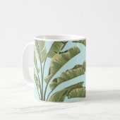  bananenbladeren: tropisch naadloos. koffiemok (Voorkant links)
