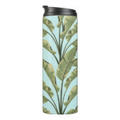 bananenbladeren: tropisch naadloos. thermosbeker (Geroteerd rechts)