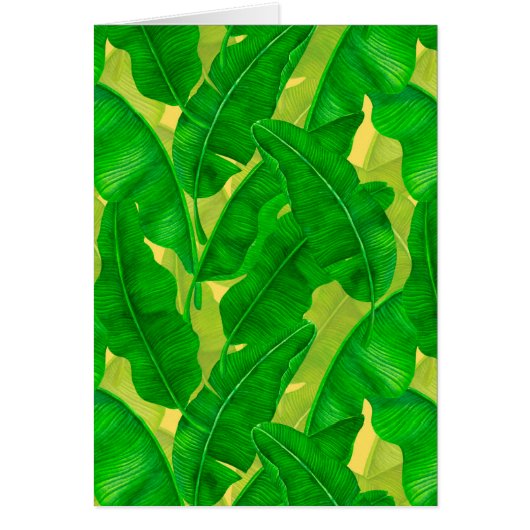 Bananenbladeren watercolor patroon (Voorkant)
