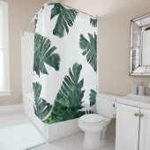 Bananenbladeren Waterverf Douchegordijn (In situ)