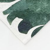 Bananenbladeren Waterverf tropische botanische Fleece Deken (Hoek)