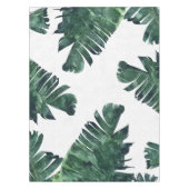 Bananenbladeren Waterverf tropische botanische pal Tafelkleed (Voorkant)