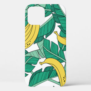 Bananenbladeren: wit patroon. Case-Mate iPhone case