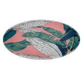 Bananenboom Botanisch: Helderrood Naadloos Snijplank (Hoek)