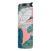 Bananenboom Botanisch: Helderrood Naadloos Thermosbeker (Gedraaid links)