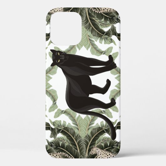 Bananenboom Cheetah Tropisch patroon Case-Mate iPhone Case (Achterkant)