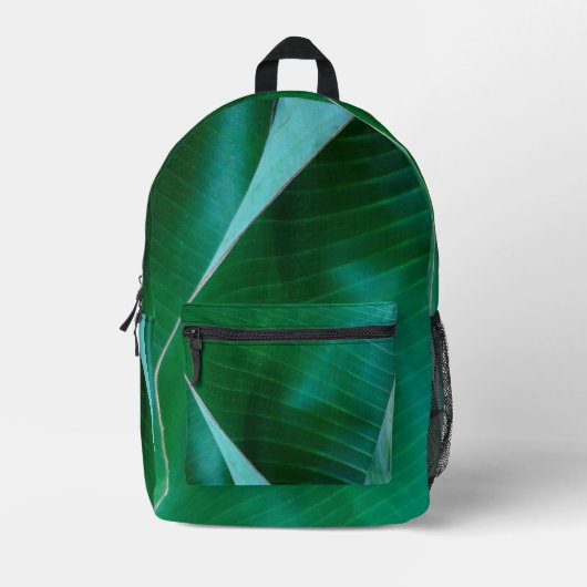 Bananenboom Close-up Afdrukken Gesneden naaizak Bedrukte Rugzak (Voorkant)