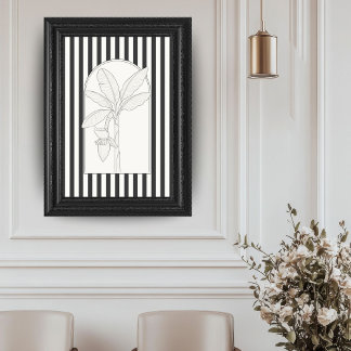Bananenboom Elegante Bloem Botanisch Poster