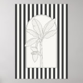 Bananenboom Elegante Bloem Botanisch Poster (Voorkant)