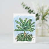 bananenboom in het Caribisch gebied Briefkaart (Staand voorkant)