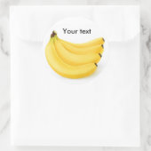 Bananenbos Ronde Sticker (Tas)