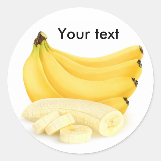 Bananenbos Ronde Sticker (Voorkant)