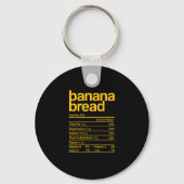 Bananenbrood Voeding Feiten Grappige Thanksgiving  Sleutelhanger (Voorkant)