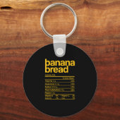 Bananenbrood Voeding Feiten Grappige Thanksgiving  Sleutelhanger (Voorkant)