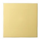 Bananencrème Solid Color | Klassiek Elegant Tegeltje (Voorkant)