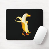 Bananeneend. Grappige Antropomorfe vruchten Dieren Muismat (Met muis)