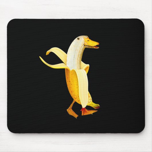 Bananeneend. Grappige Antropomorfe vruchten Dieren Muismat (Voorkant)