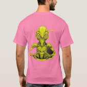 Bananenetende buitenaardse Logo T-shirt (Achterkant)