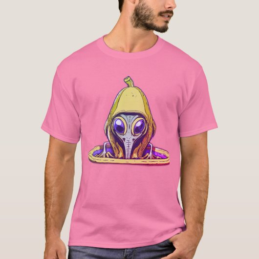 Bananenetende buitenaardse Logo T-shirt (Voorkant)