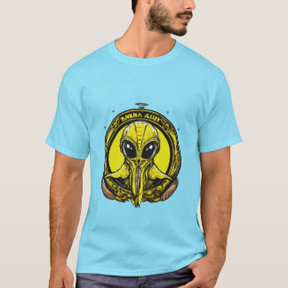 Bananenetende buitenaardse logo t-shirt