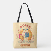 Bananenfeest Boodschappentas Tote Bag (Achterkant)