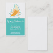 Bananenfruit Aanpasbare voedsel visitekaartjes (Voorkant / Achterkant)