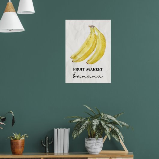 Bananenfruitmarkt Poster (Woonkamer 1)