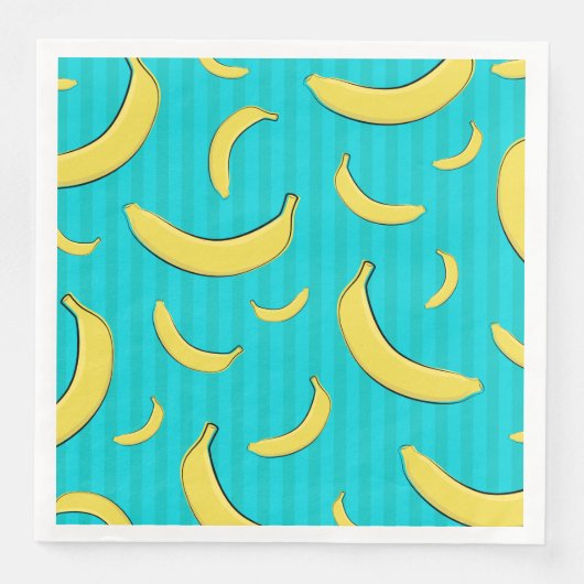 Bananenillustratie Servet (Voorkant)