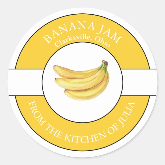 Bananenjam Label (Voorkant)