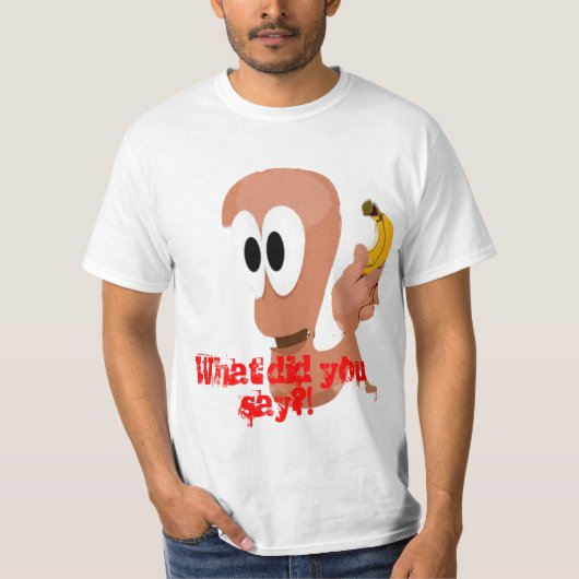 bananenjongen-worm-van-wormen-2992 exemplaar, wat  t-shirt (Voorkant)