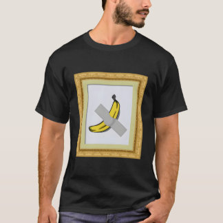 Bananenkanaal aan muur geplakt Miami Art Gallery T-shirt