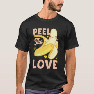 Bananenliefhebber Peel de liefde T-shirt